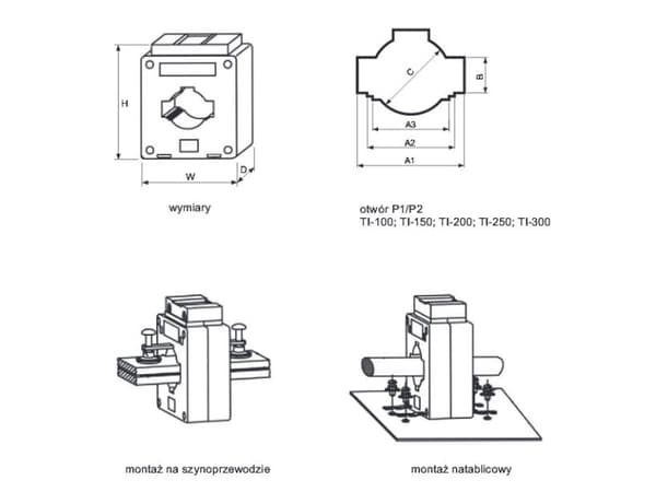 F&F Current transformer 2.5VA class 0.5 - TI-100/5