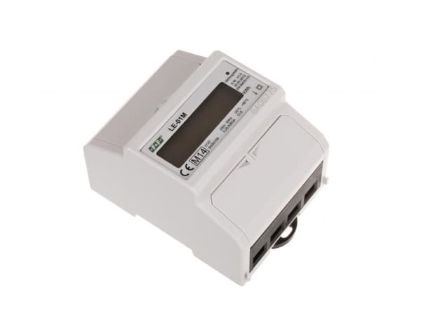 Elmätare MID-kompatibel 1-fas 100A 230V RS-485 MODBUS RTU LCD-display LE-01M