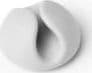 Durable Cavoline Clip 1, Kaapelinpidike, Vastaanotto, Muovi, Harmaa