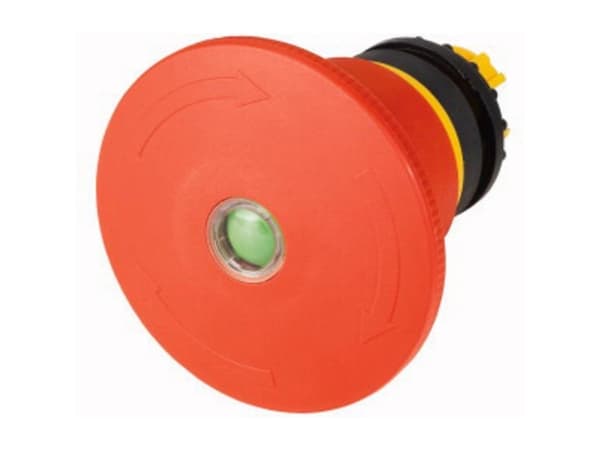 Eaton M22-PVT45P-MPI, Painikekytkin, Langallinen, Musta, Punainen, Keltainen, IP66, IP67, IP69K, UL, CSA, 45 mm