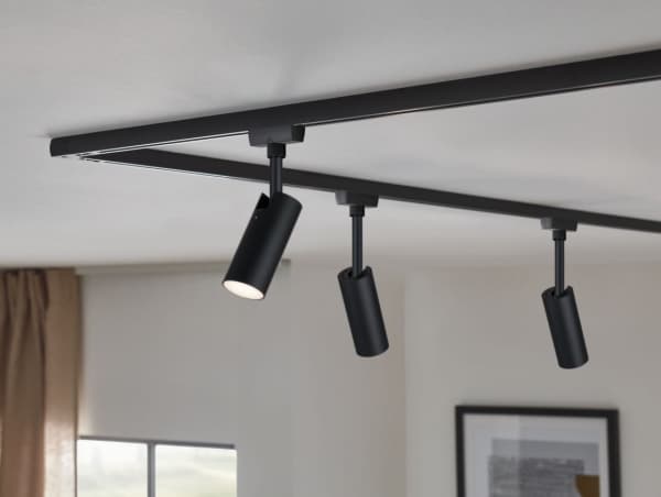 Paulmann Tubo, Skena för spotlight, 4,5 W, 3000 K, 160 LM, Svart