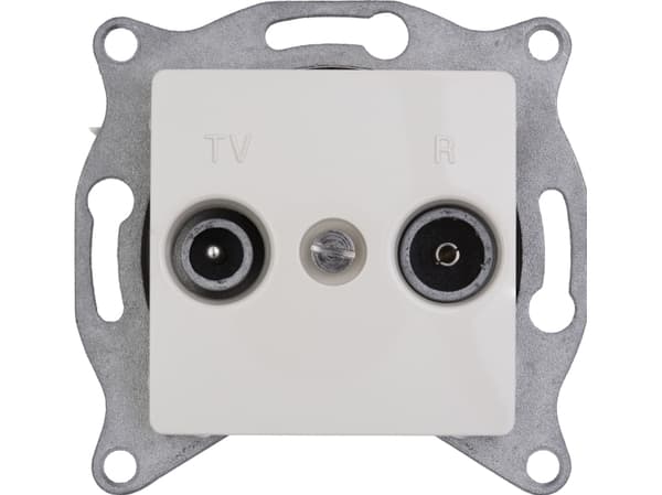 Legrand CARIVA RTV loop-through Creme antennekontakt - 773734