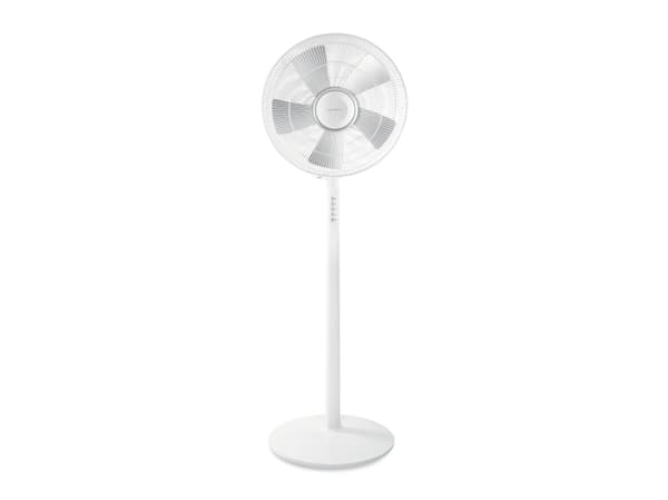 Emerio FN-114474, Kotitaloustuuletin lavoilla, Musta, Lattia, Painikkeet, AC, 55 W