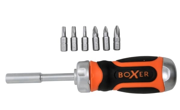 Boxer® Skraldeskruetrækker kort model med 6 bits