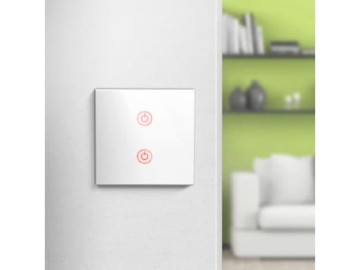 Hama WiFi Touch Wall Switch - Ljusreglage - trådlös - 2.4 Ghz - vit