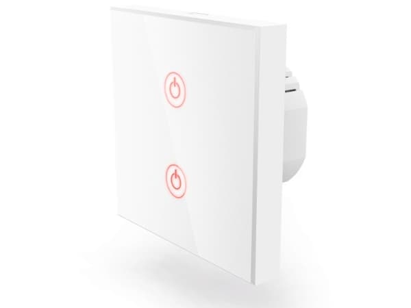 Hama WiFi Touch Wall Switch - Ljusreglage - trådlös - 2.4 Ghz - vit