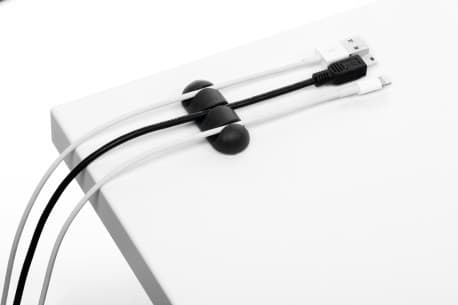 DURABLE CAVOLINE CLIP 3 - Kabelklämmor - grafit (paket om 2)