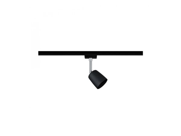 Paulmann URail System Spot Cover max. 1x10W GU10 Black Mat/Chrome 230V Metal/Plastic Sort, Kromfarget