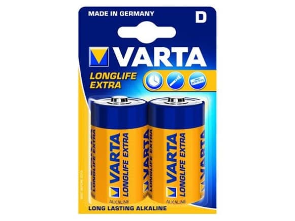Varta Longlife 04120 - Batteri 2 x D - Alkalisk