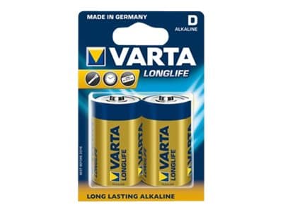 Varta Longlife 04120 - Batteri 2 x D - Alkalisk