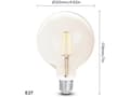 Miniatyrbild 2 av 4: WiZ Wiz Smart Led Bulb White Clear G125 E27 Dimmable, 6.5w-60w Power