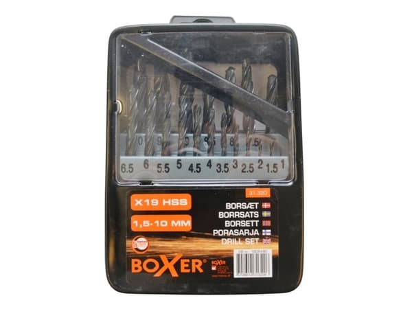 Boxer® HSS-porasarja teräslaatikossa 19 osaa