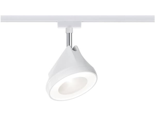 Paulmann 954.47, Skena för spotlight, 1 lampor, LED, 2700 K, 1180 LM, Krom, Vit