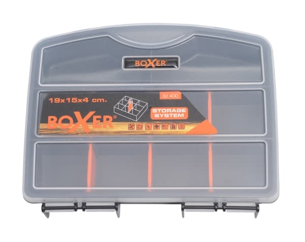Boxer® sortimentsboks med 8 rum 19 x 15 x 4 cm.
