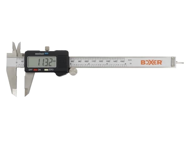 Boxer® digital skydelære med LCD Display 0 - 150 mm rustfrit stål