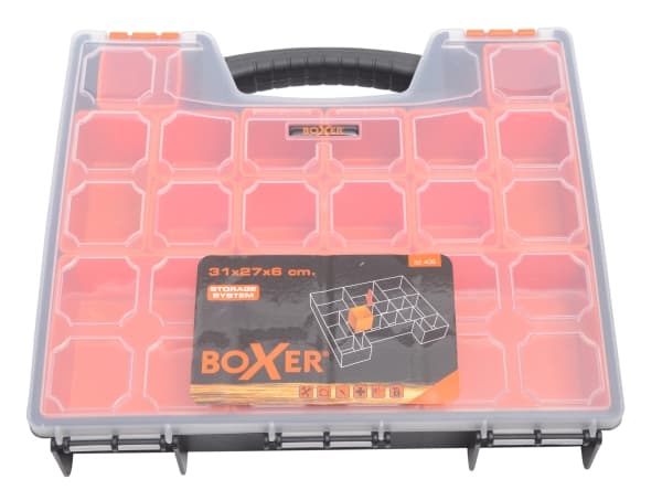 Boxer® sortimentsboks med 15 flytbare kasser 31 x 27 x 6 cm.