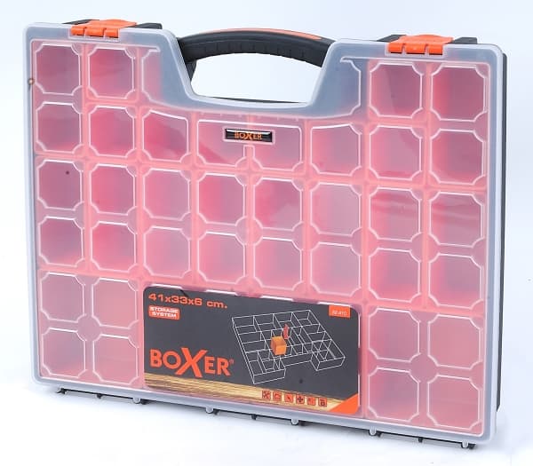Boxer® sorteringslåda med 22 flyttbara lådor 41 x 33 x 6 cm