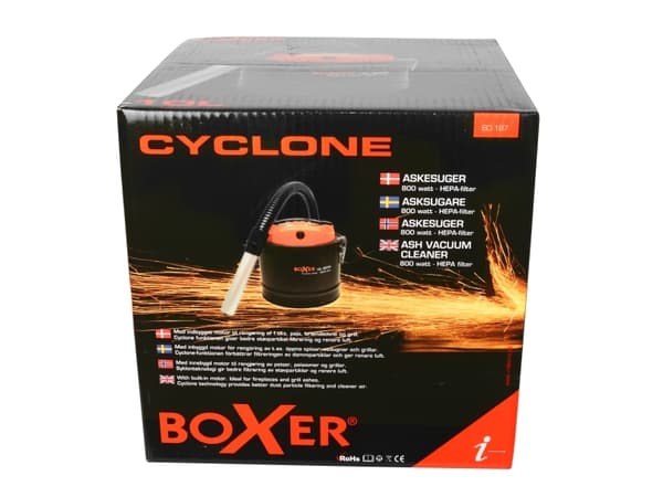 Boxer® cyclone askesuger med HEPA filter 10 liter med motor 800 Watt