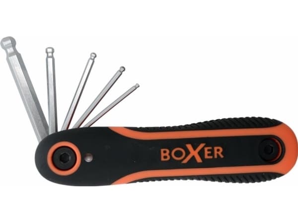 Boxer® unbrakonøgler med kuglehoved 8 i 1 krom-vanadium