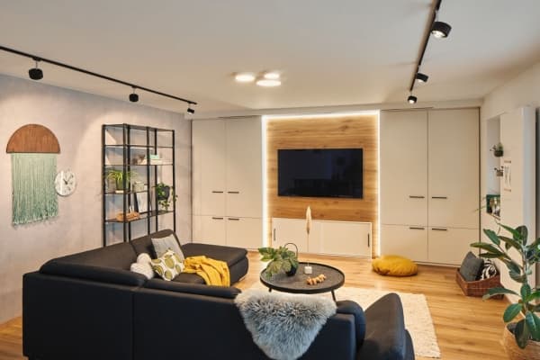 Paulmann Cube, Spotlight på skinne, LED, 8 W, 2700 K, 520 lm, Sort, Kromfarget