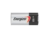Energizer 123 Lithium, Kertakäyttöinen akku, CR123A, Litium, 3 V, 2 kpl, Musta, Harmaa