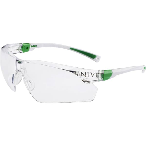 Univet 506UP 506U-03-00 Skyddsglasögon inkl. anti-fogskydd, inkl. UV-skydd Vit, Grön EN 166 DIN 166