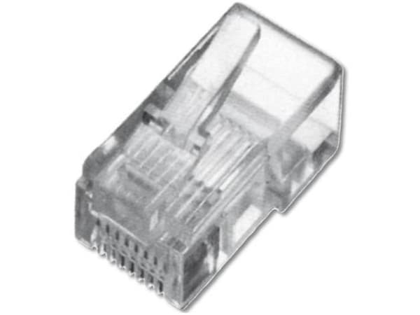 DIGITUS Professional A-MO 6/4 SF - Nätverkskontakt - RJ-14 (hane) - oskärmad - CAT 3