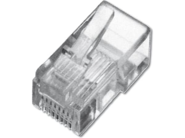 DIGITUS Professional A-MO 6/4 SF - Nätverkskontakt - RJ-14 (hane) - oskärmad - CAT 3