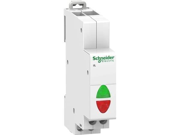 SCHNEIDER ELECTRIC Signallampa iIL Röd+grön LED 110-230VACestimatedto 100.000tBredd18mm