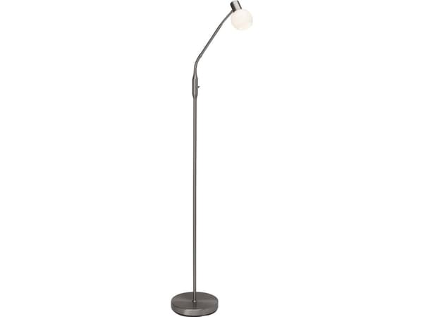 Brilliant Philo - Gulvlampe - LED-lyspære - E14 - 4 W - klasse A++ - varmt hvitt lys - 2700 K - hvit, jern