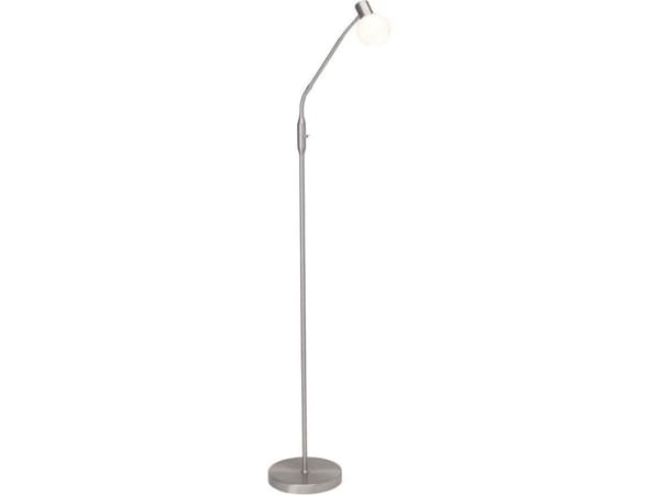 Brilliant Philo - Gulvlampe - LED-lyspære - E14 - 4 W - klasse A++ - varmt hvitt lys - 2700 K - hvit, jern