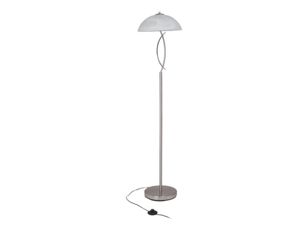 Brilliant Boston - Gulvlampe - 2 holdere - E14 - jern, white alabaster