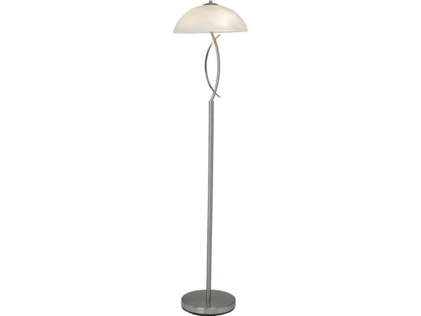 Brilliant Boston - Gulvlampe - 2 holdere - E14 - jern, white alabaster