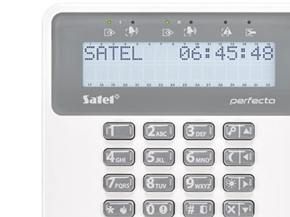 Satel PRF-LCD-WRL, Grå, Hvit, 433.05 - 434.79 MHz, 200 m, -10 - 55 °C, 0 - 93%, 139 mm
