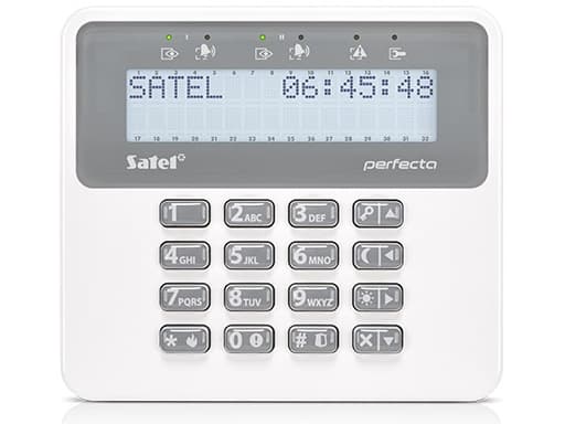 Satel PRF-LCD-WRL, Grå, Hvit, 433.05 - 434.79 MHz, 200 m, -10 - 55 °C, 0 - 93%, 139 mm