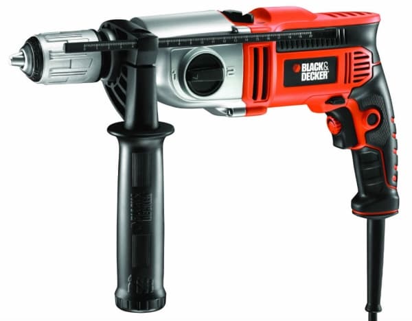 BLACK+DECKER KR911K-QS - Hammerbor - 910 W - 2 hastigheter - nøkkelfri borhylse 13 mm - 62 N·m