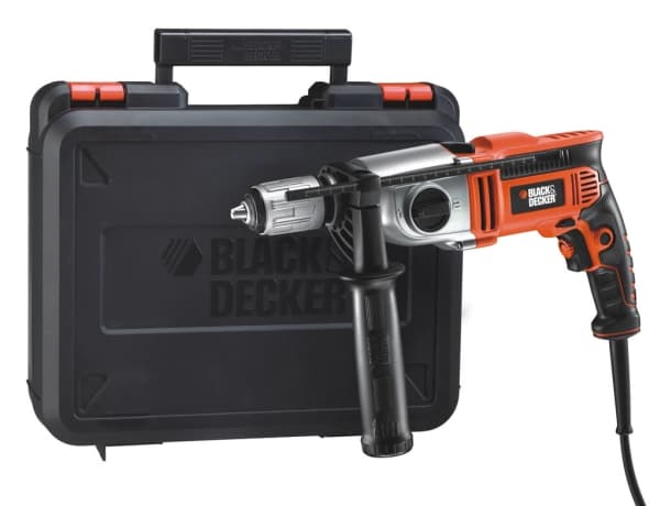 BLACK+DECKER KR911K-QS - Hammerbor - 910 W - 2 hastigheter - nøkkelfri borhylse 13 mm - 62 N·m