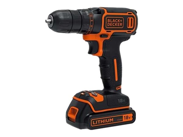 BLACK+DECKER BDCDC18K-QW - Drill/driver - trådløs - nøkkelfri borhylse 10 mm - 30 N·m - 10.8 V