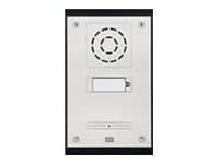 2N IP Uni - 1 Button - IP-intercomstasjon - kablet - 10/100 Ethernet Sort, Sølv