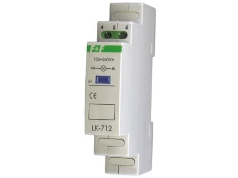 Modulær lampe rød 10-30V AC/DC LK-712R-10-30V