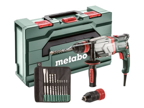 Metabo UHEV 2860-2 QUICK Set - Borehammer - 1100 W - 2-trinns - 3 moduser - SDS-pluss 50 mm - 3,4 Joule