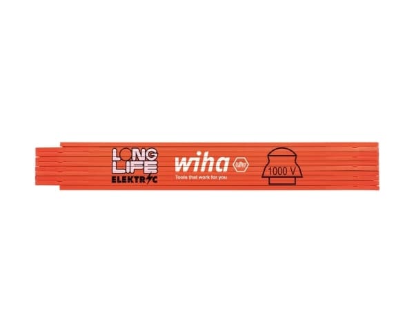 Wiha elektriker tommestok Longlife® 2m, m.indbygget ledningsholder