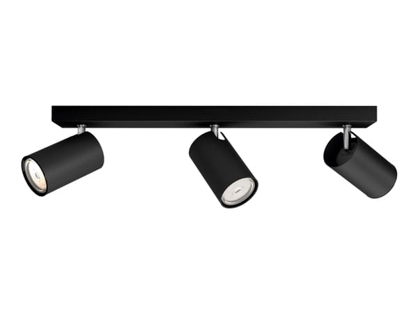 Philips myLiving KOSIPO - Takspotlight - 3 uttag - GU10 - svart