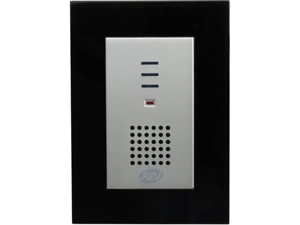 REV 0046830, Silver, IP20, IP44, Trådlös, 434 MHz, 100 m, Batteri