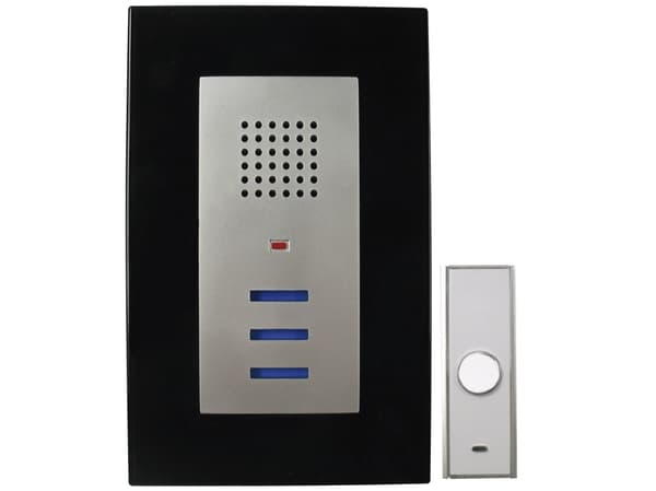 REV 0046830, Silver, IP20, IP44, Trådlös, 434 MHz, 100 m, Batteri