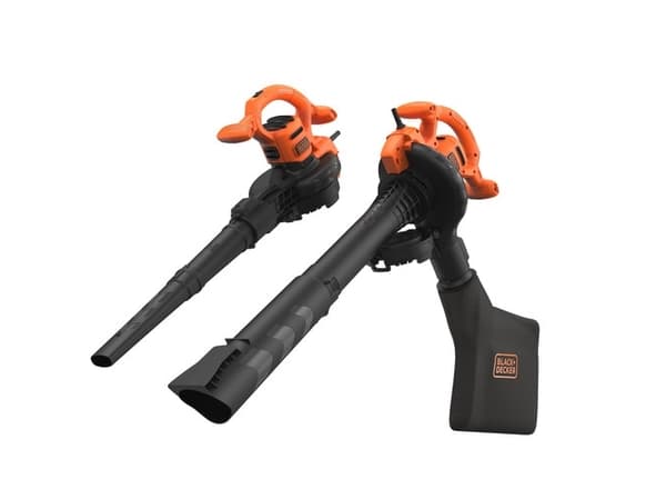 Black & Decker BEBLV260-QS, Handhållen lövblås, 315 km/t, 40 l, 10:1, Svart, Orange, 102,5 dB