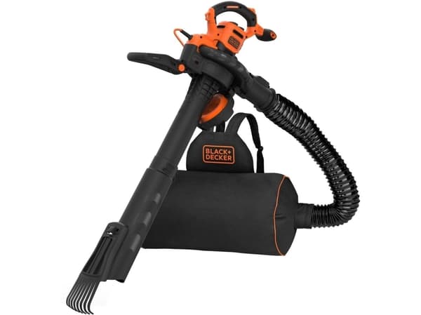 Black & Decker BEBLV301-QS, Lövblås med ryggsäck, 206 km/t, 404 km/t, 268 m³/h, 72 l, Svart, Orange