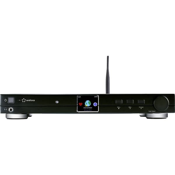 Radio-adapter Renkforce RF-DAB-IR1700 DAB+, FM, Internet DLNA-kompatibel Svart