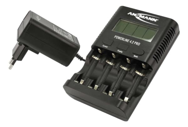 ANSMANN POWERline 4.2 Pro - Batteri-lader/tester - (for 4xAA/AAA) - 1800 mA (USB)