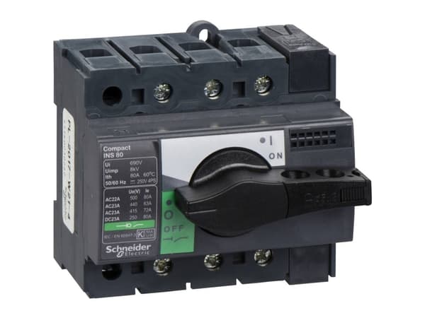 Schneider Electric 28904, Rullakytkin, 3P, Langallinen, Musta, Harmaa, IP40, Pölynkestävä